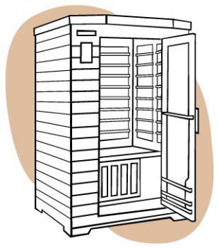 Far infrared (FIR) sauna heater