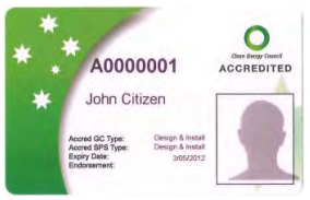 CEC accreditation card
