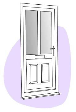 UPVC or vinyl doors