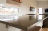 A polished concrete benchtop