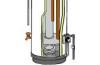 Natural gas hot water system