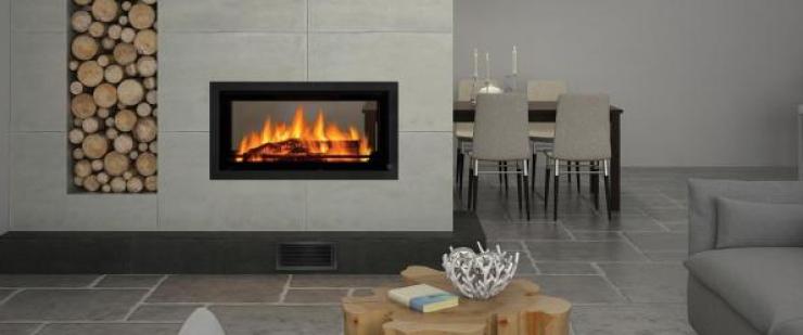 Gas fireplaces instead of wood