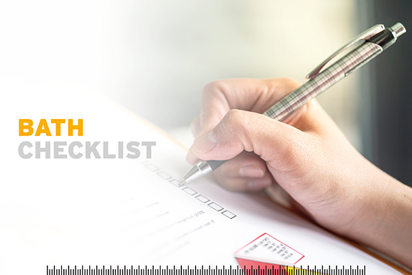 BATH CHECKLIST