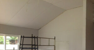 Installing plasterboard