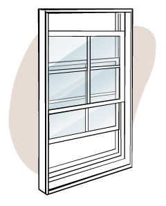 Double hung window