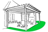 Energy efficient pergolas