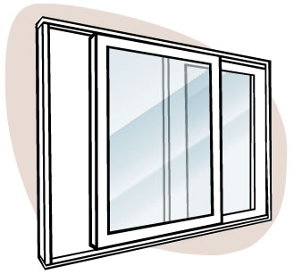 Horizontal sliding windows