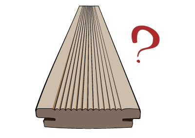 Should deck grooves go up or down?