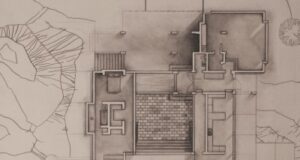 A house plan diagram