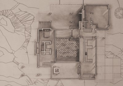 A house plan diagram