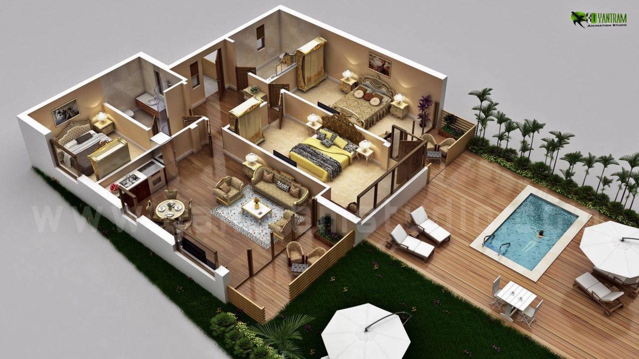 Traditional 3d home floor plan design by floor plan designer, Elko – Nevada Traditional 3d home floor plan design by floor plan designer, Elko – Nevada