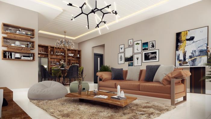 Living Room Envisioned: Masterful 3D Interior Design Transformation