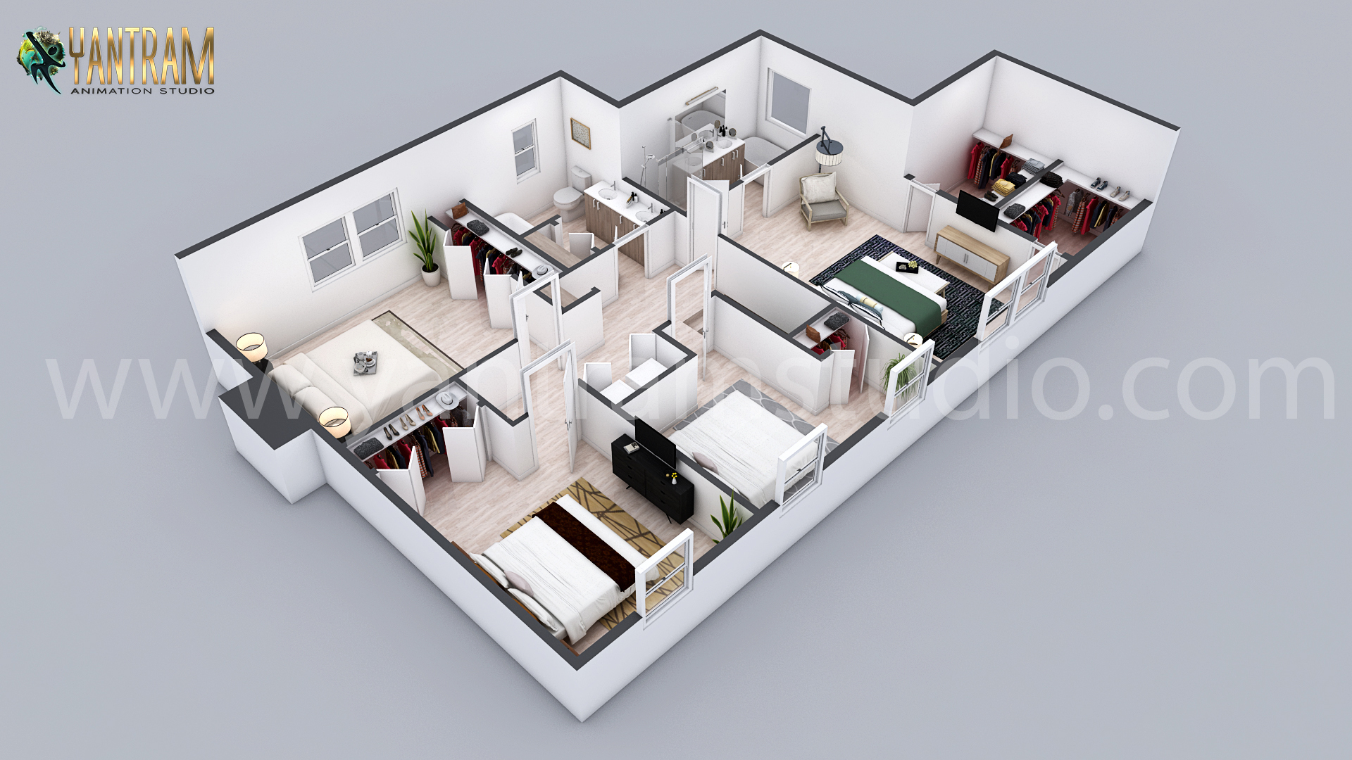 3D Residential floor plan designer By architectural visualisation studio Denton,Texas