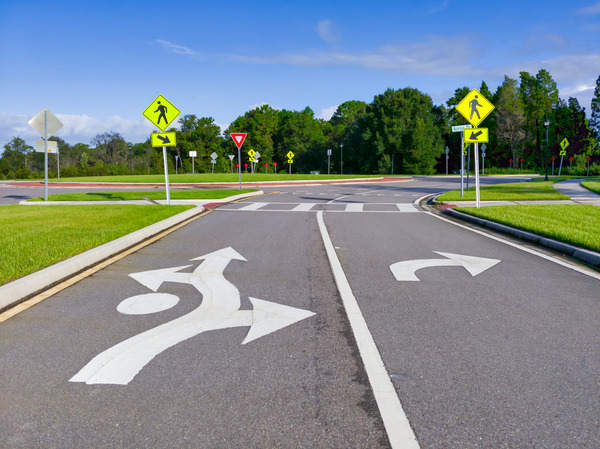 Role of Line Marking and Tactile Indicators in Road Safety